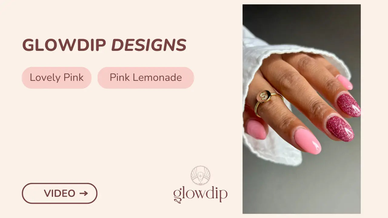Glanzende pink glitter nagellak met een gladde afwerking uit lovely pink en pink lemonade collectie