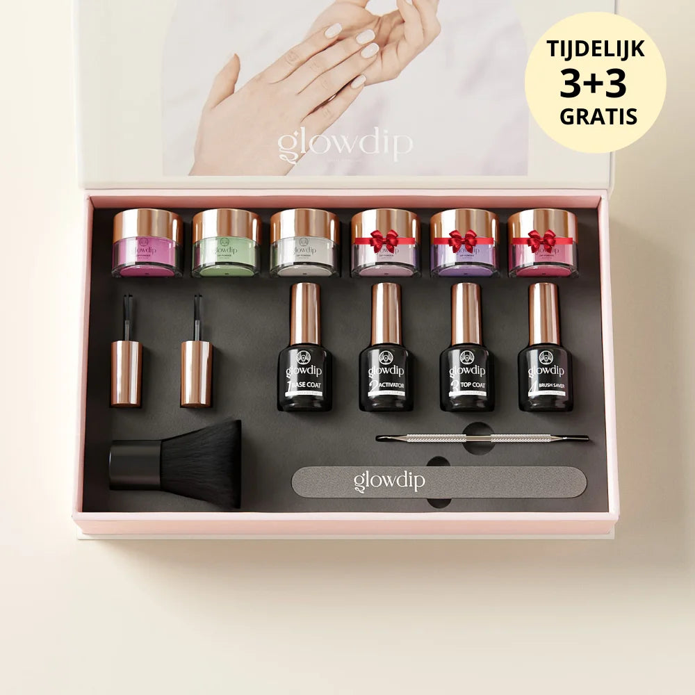 Glowdip Alles-in-één Manicure Set - Powder
