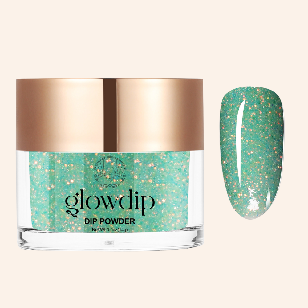 Golden Mint Sparkle Dipping Powder