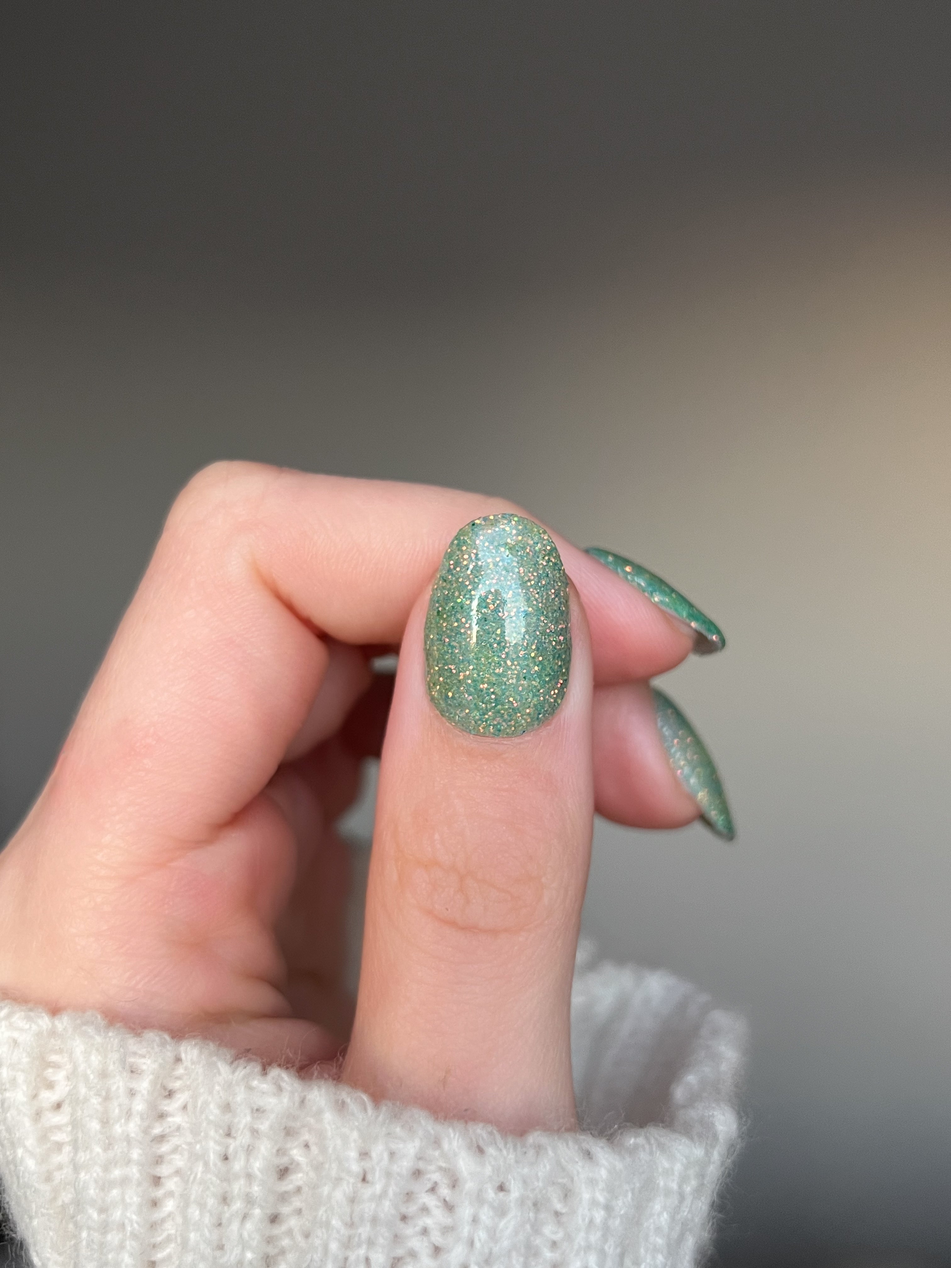 Golden Mint Sparkle Dipping Powder