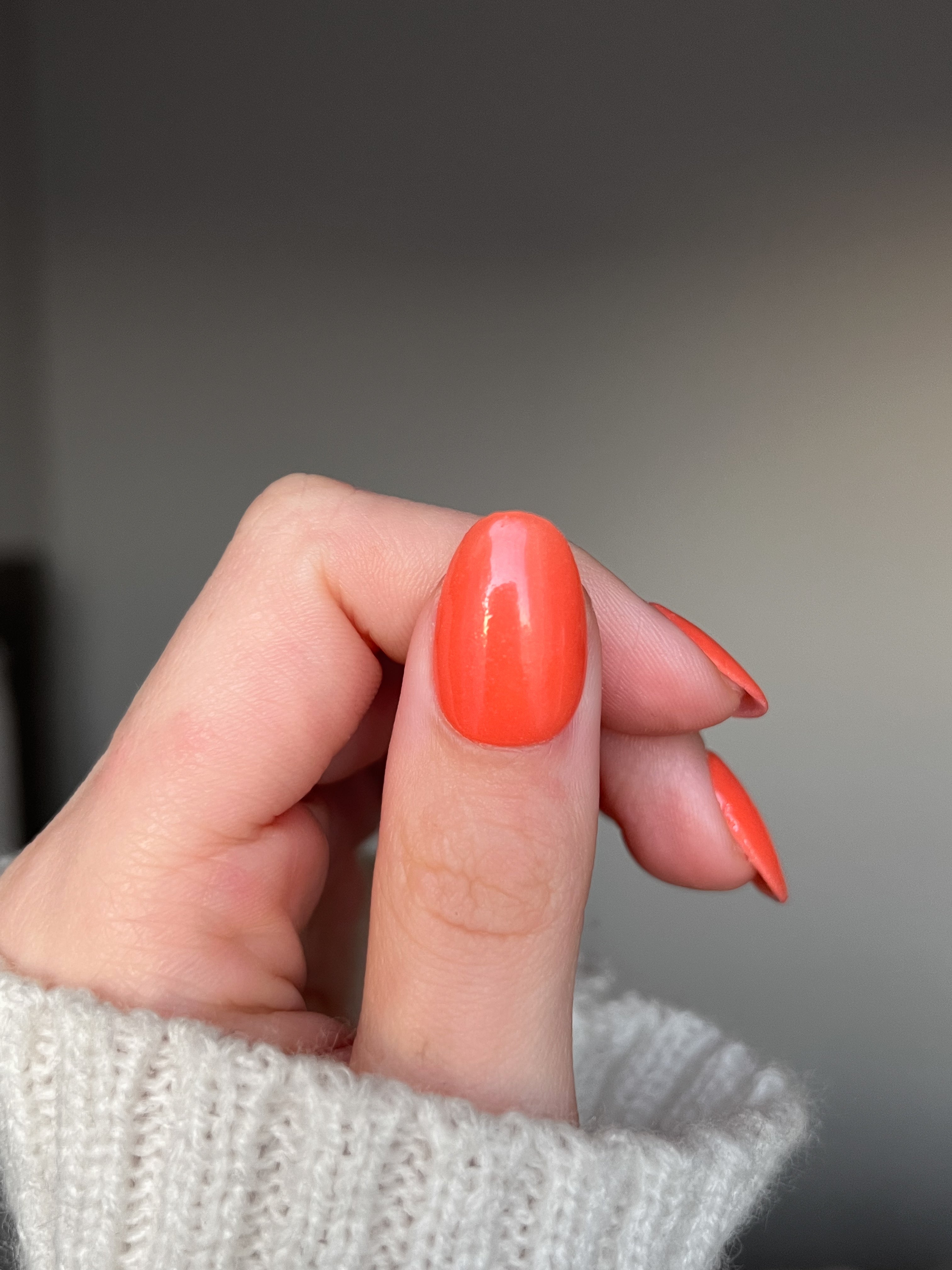 Neon Orange Dipping Powder