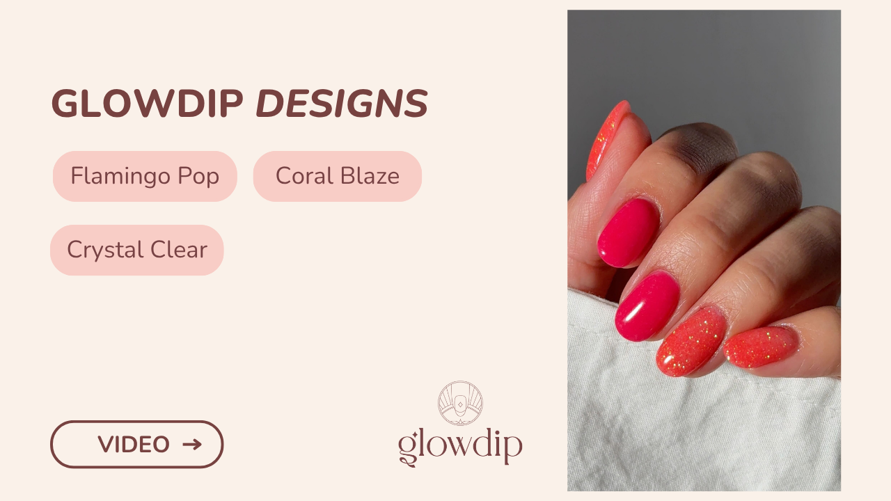 Flamingo Pop + Coral Blaze + Crystal Clear