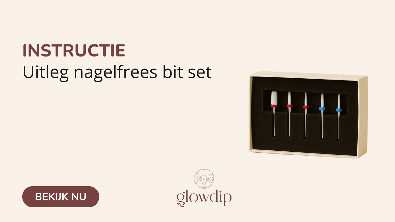 Uitleg nagelfrees bit set