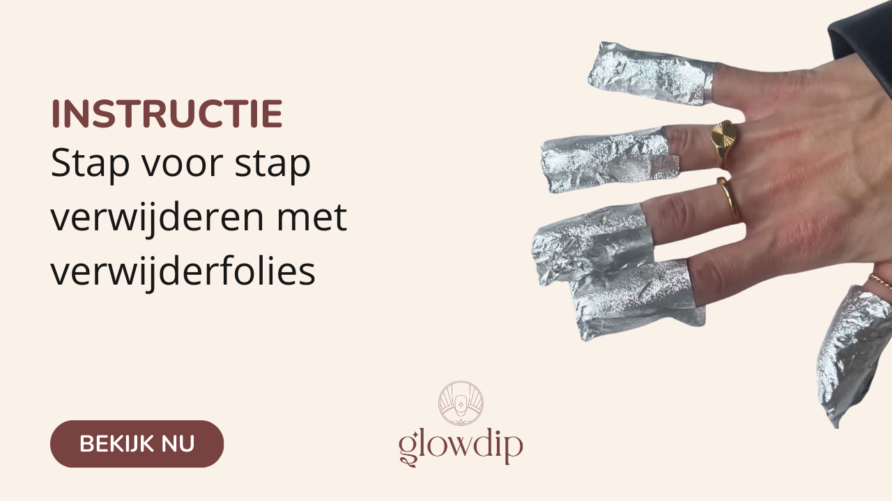 Verwijderen met de verwijderfolie