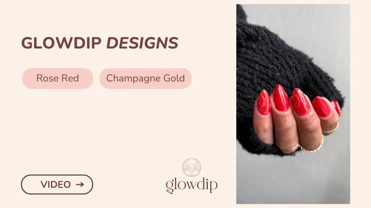 Rose Red + Champagne Gold - Karmozijnrood en karaat