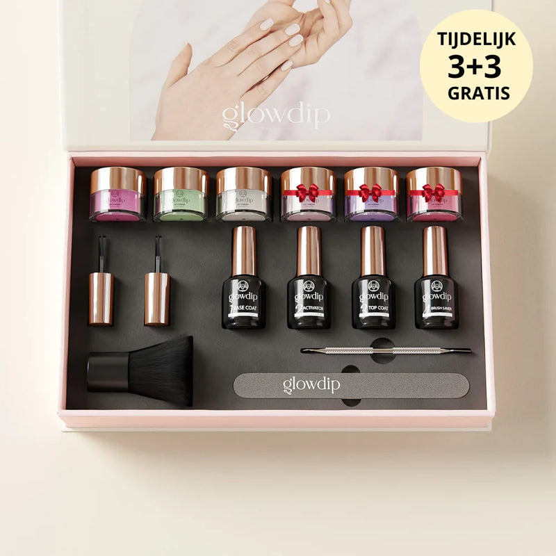 Glowdip Alles-in-één Manicure Set - Powder
