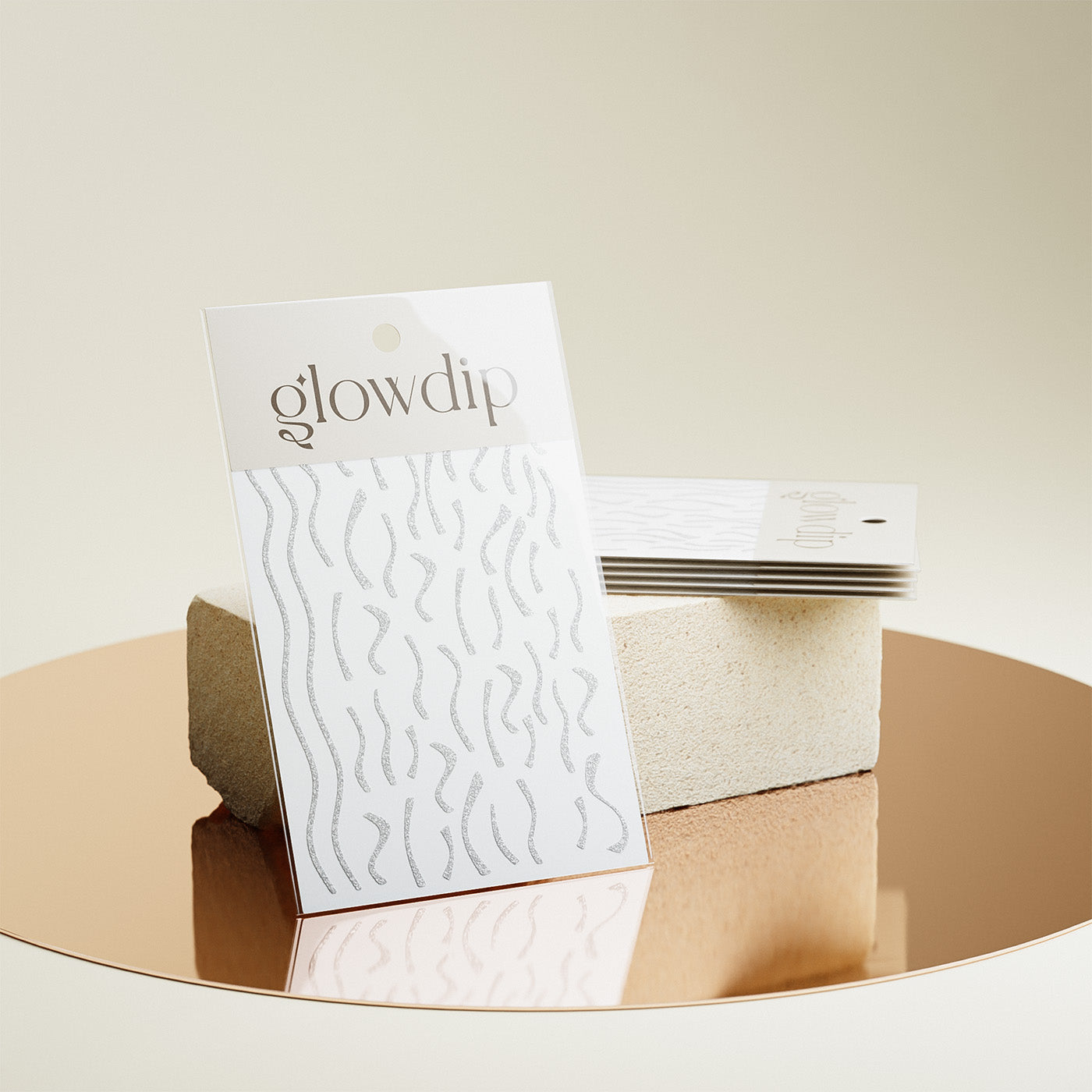 Nailart Sticker - Zilver Glitter