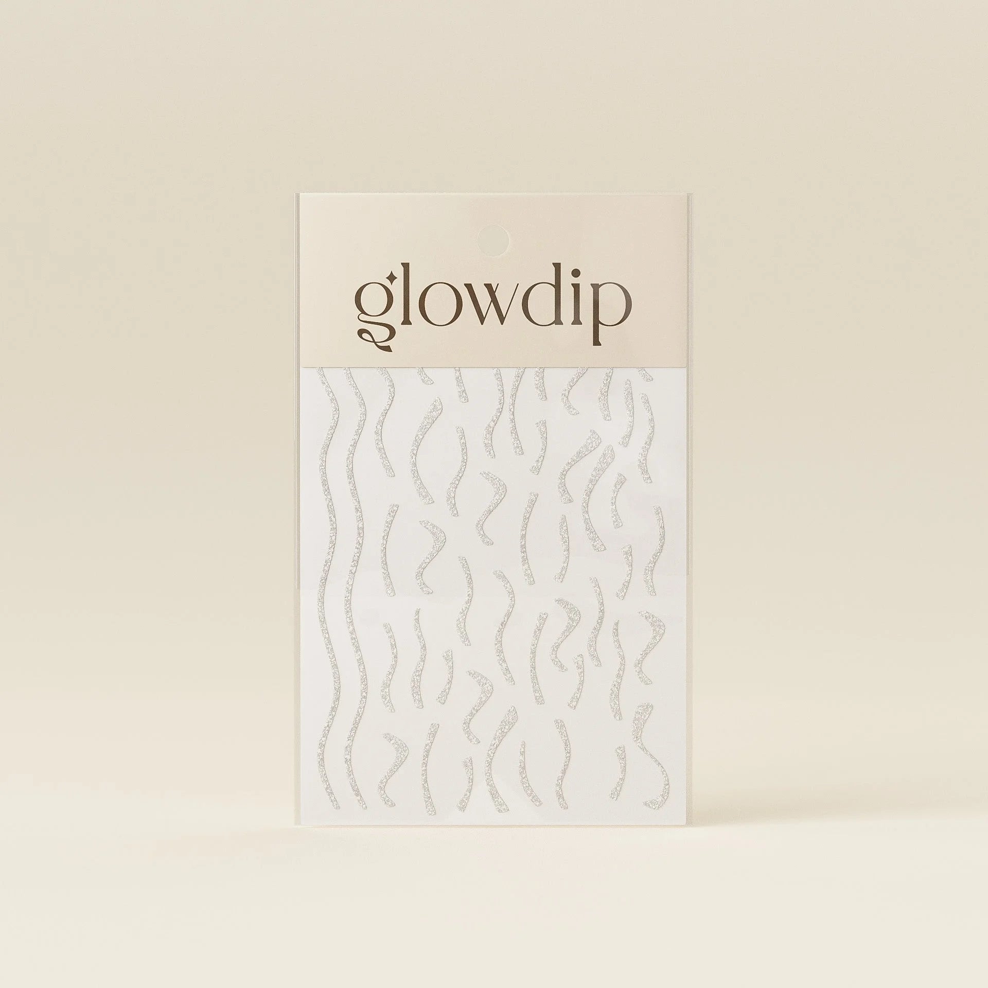 Nailart Sticker - Zilver Glitter