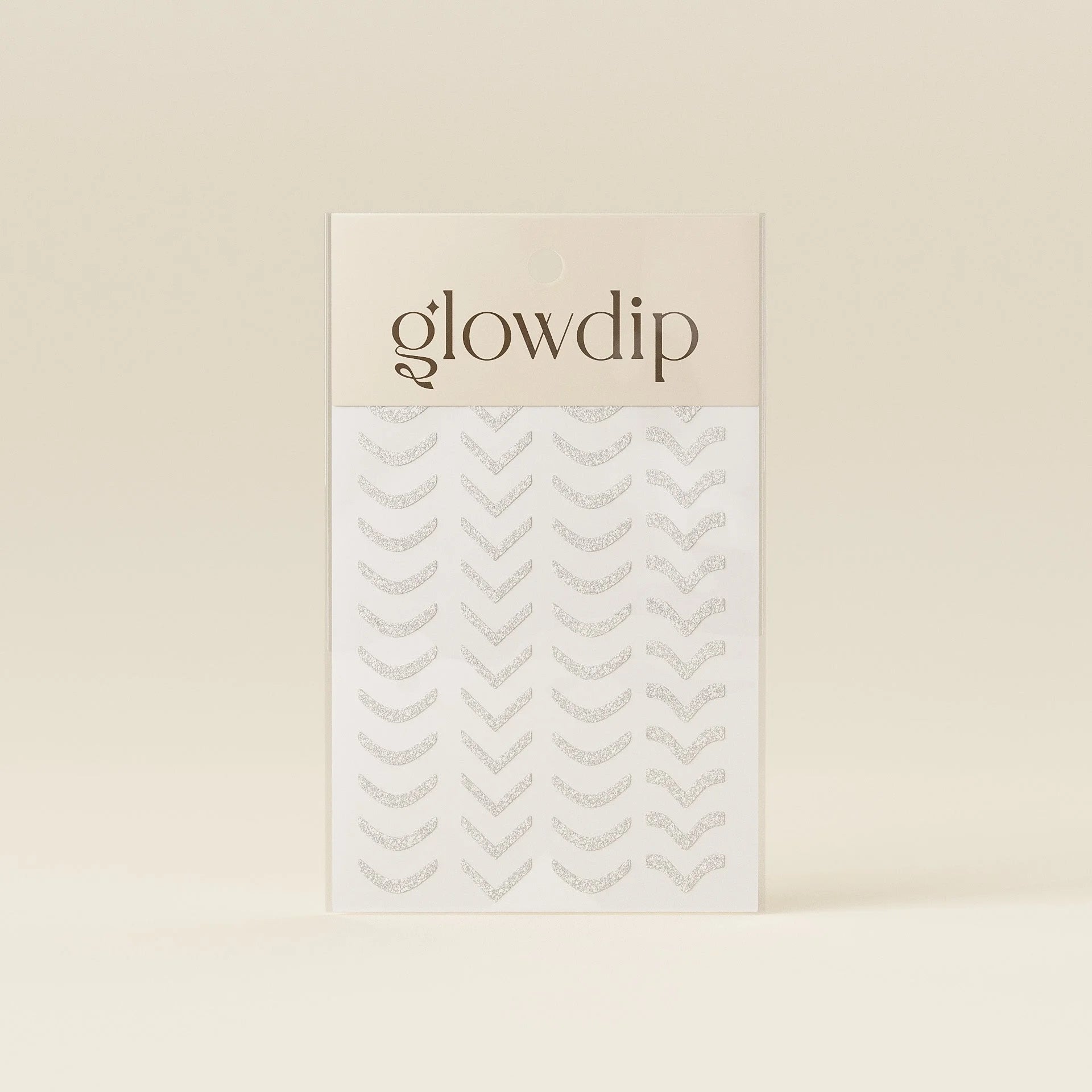 French Sticker - Zilver Glitter