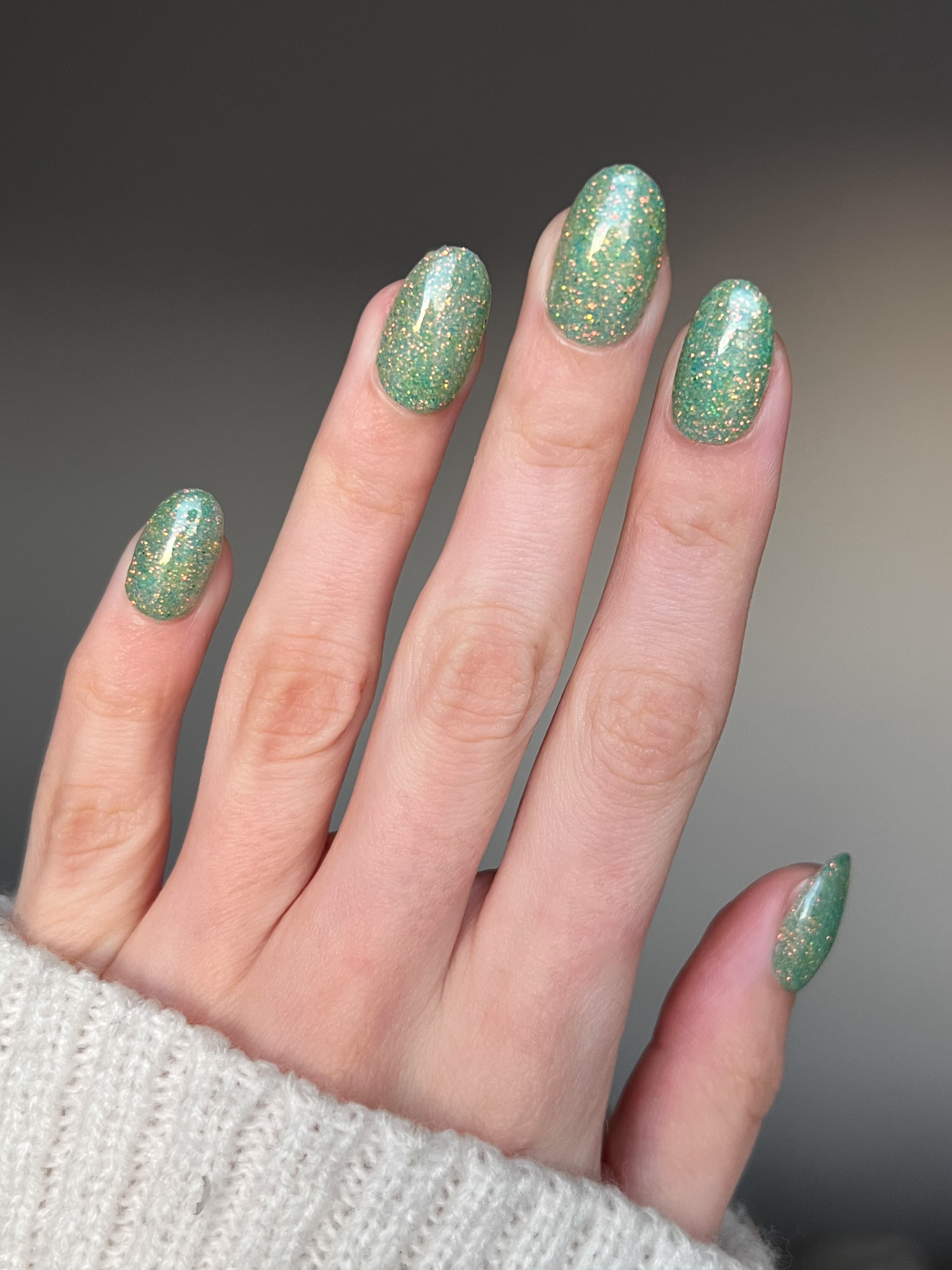 Golden Mint Sparkle Dipping Powder