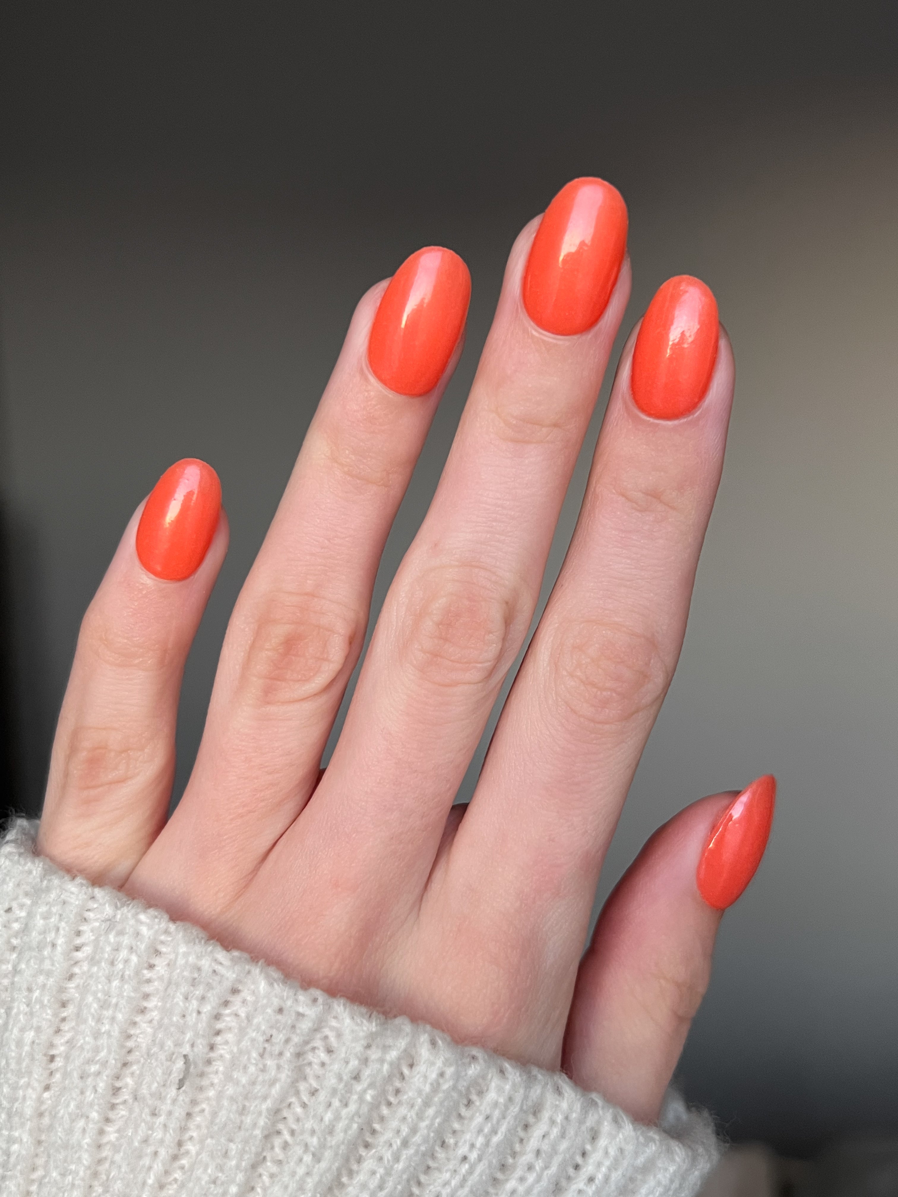 Neon Orange Dipping Powder